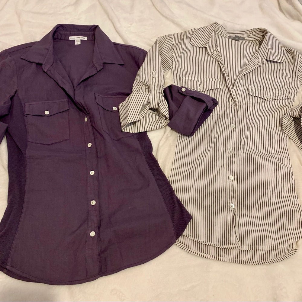 James Perse size 2 or S/M shirts